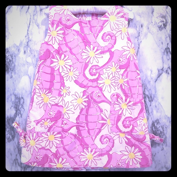 Lilly Pulitzer Other - 🌼Lilly Pulitzer Girls Pink Seahorse Dress,Size 3T